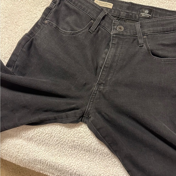 AG The Farrah High Rise Skinny Jeans Distressed Black Gray - Picture 10 of 13